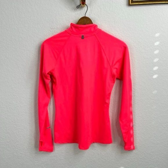 NIKE Element Dri FIT Half Zip Top Neon - Picture 5 of 7